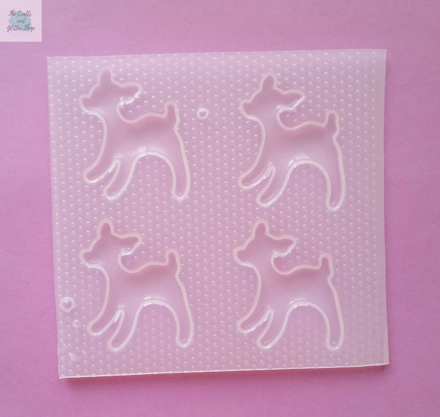 1.9" Deer Plastic Mold The Crafts and Glitter Shop