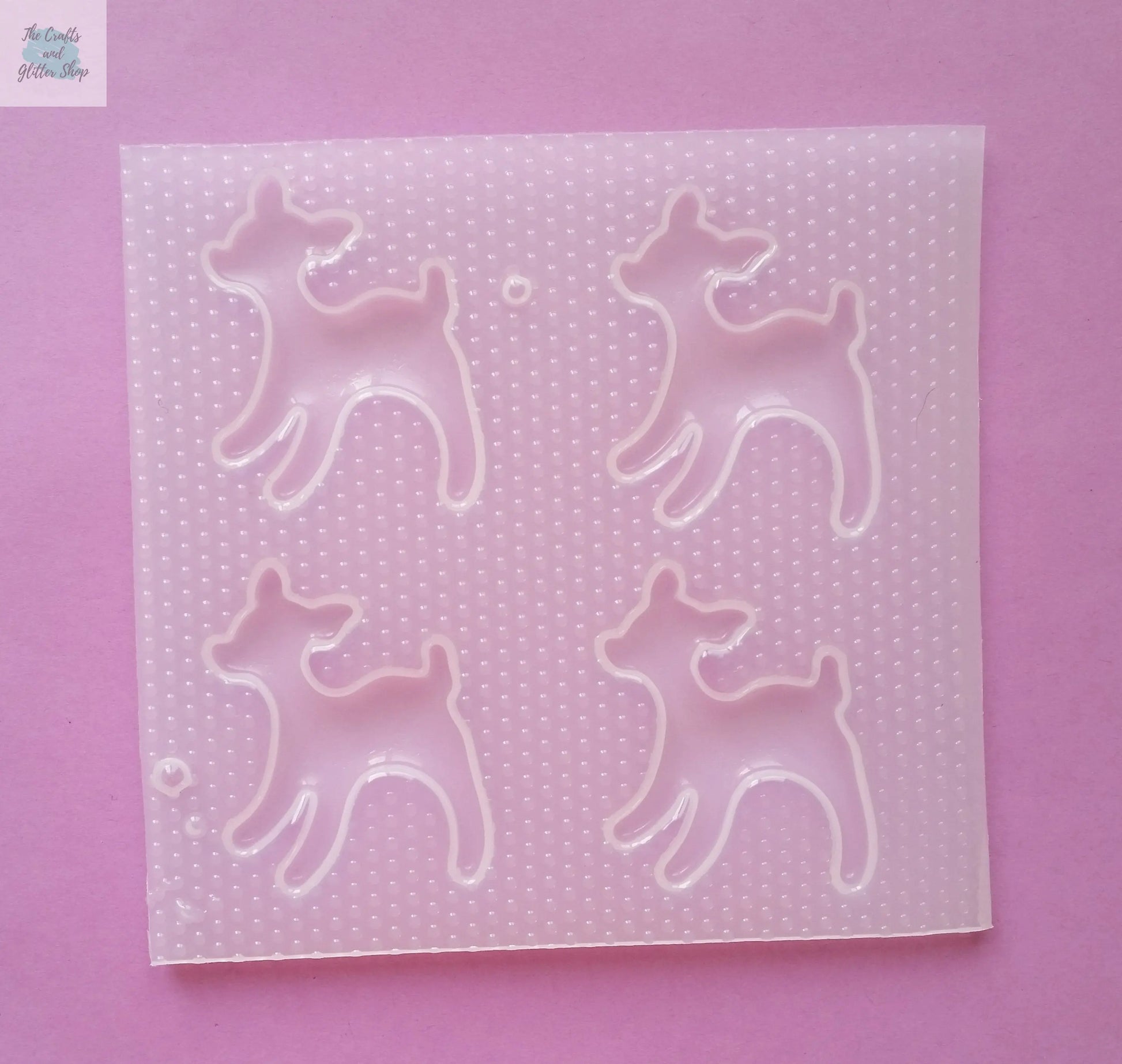 1.9" Deer Plastic Mold The Crafts and Glitter Shop
