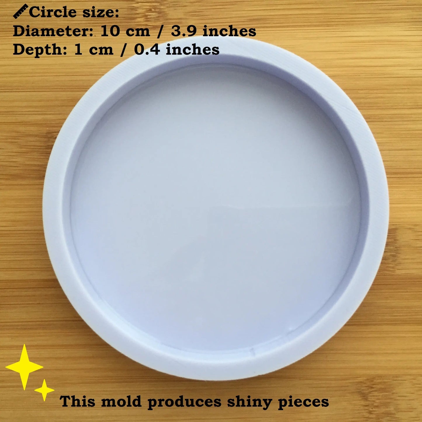 10 cm / 4 inch Circle Silicone Mold The Crafts and Glitter Shop