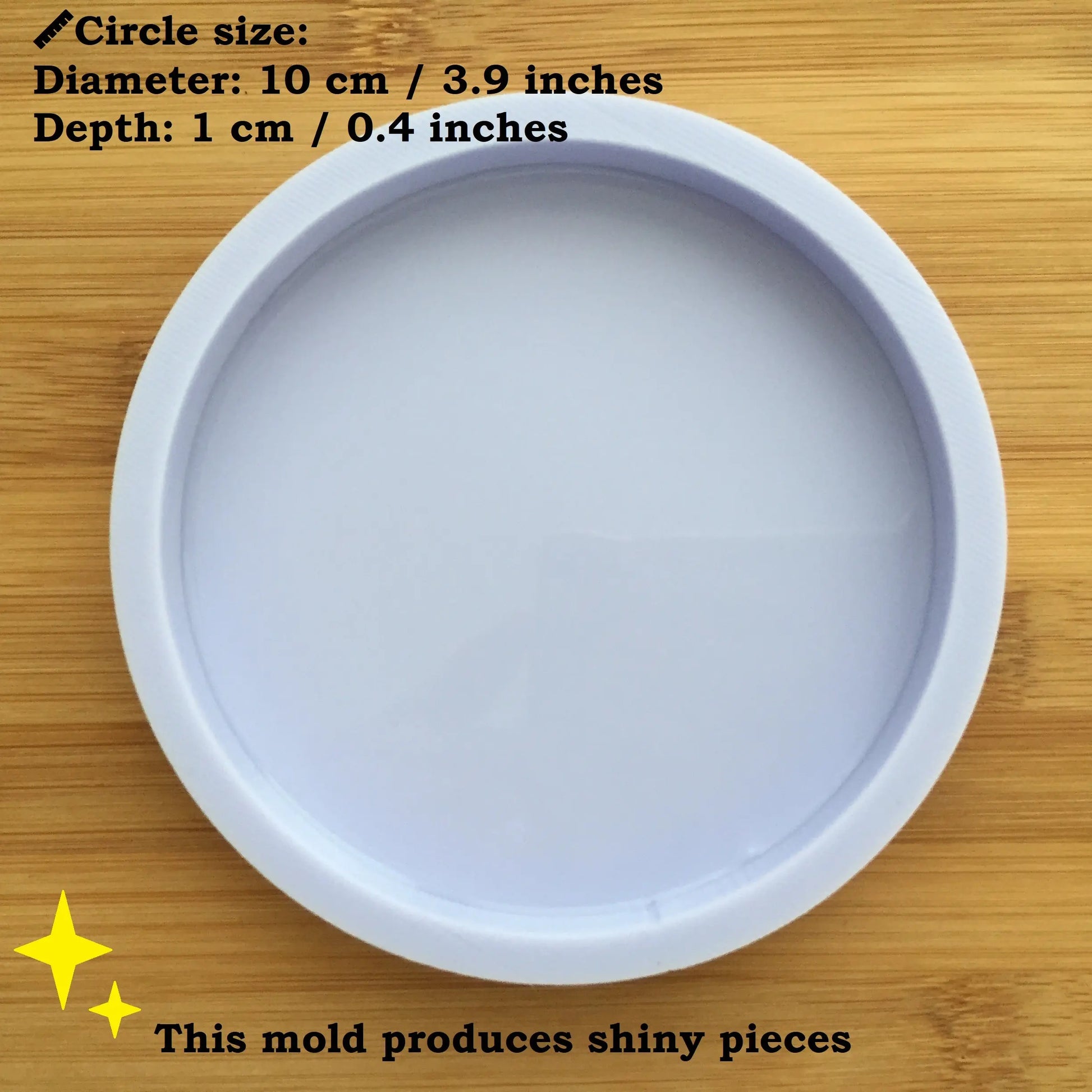 10 cm / 4 inch Circle Silicone Mold The Crafts and Glitter Shop