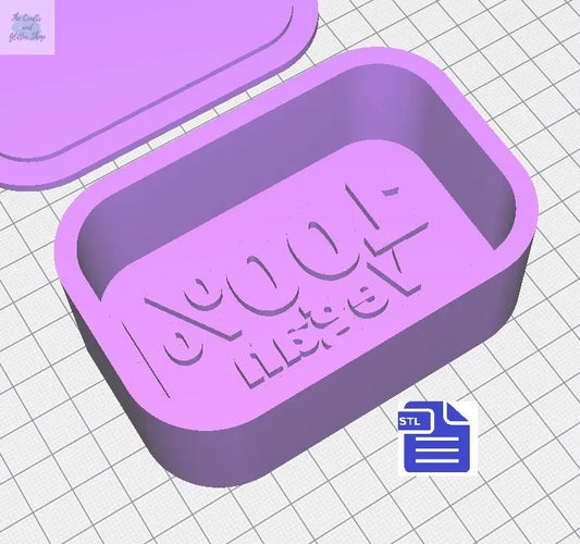 100% Vegan Bath Bomb Mold STL File - for 3D printing - FILE ONLY - Bath Bomb Press Mould - Shower Steamer Bar Mold