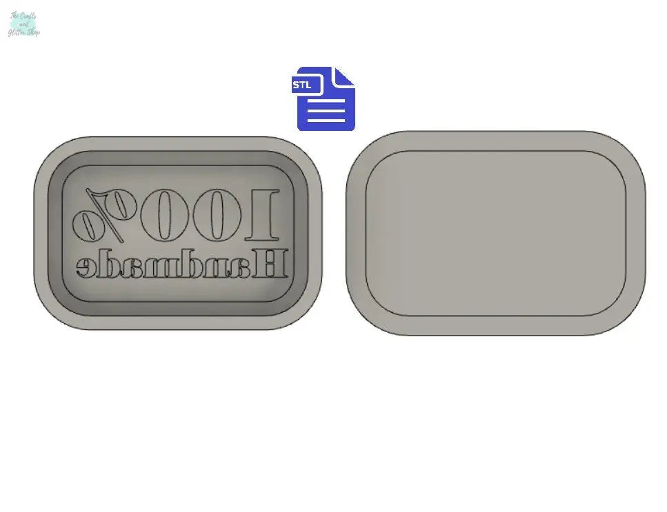 100% Handmade Bath Bomb Mold STL File - for 3D printing - FILE ONLY - Bath Bomb Bar Press Mould - Shower Steamer Mold - The Crafts and Glitter Shop