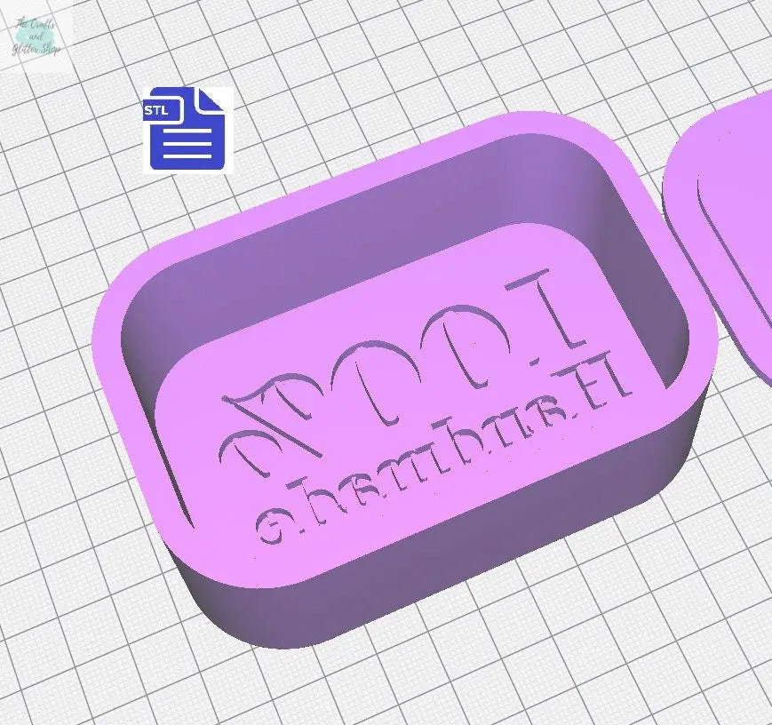 100% Handmade Bath Bomb Mold STL File - for 3D printing - FILE ONLY - Bath Bomb Bar Press Mould - Shower Steamer Mold - The Crafts and Glitter Shop