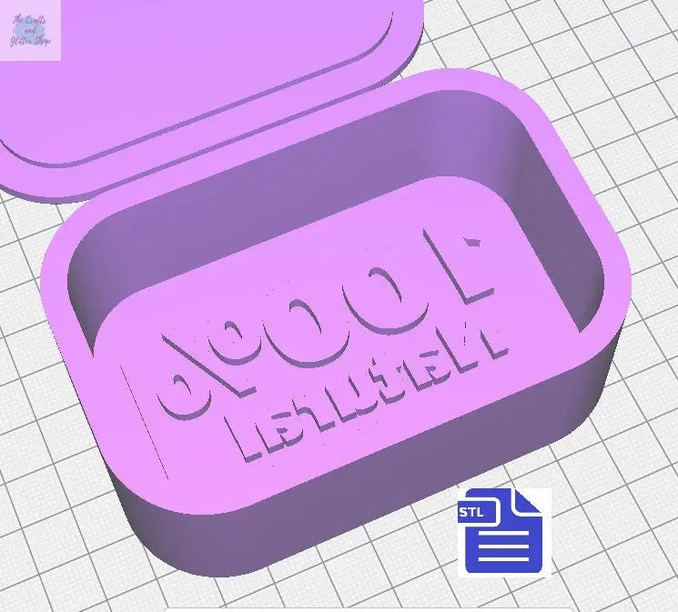 100% Natural Bath Bomb Mold STL File - for 3D printing - FILE ONLY - Bath Bomb Press Mould - Shower Steamer Bar Mold - The Crafts and Glitter Shop