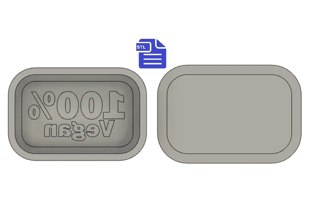 100% Vegan Bath Bomb Mold STL File - for 3D printing - FILE ONLY - Bath Bomb Press Mould - Shower Steamer Bar Mold - The Crafts and Glitter Shop