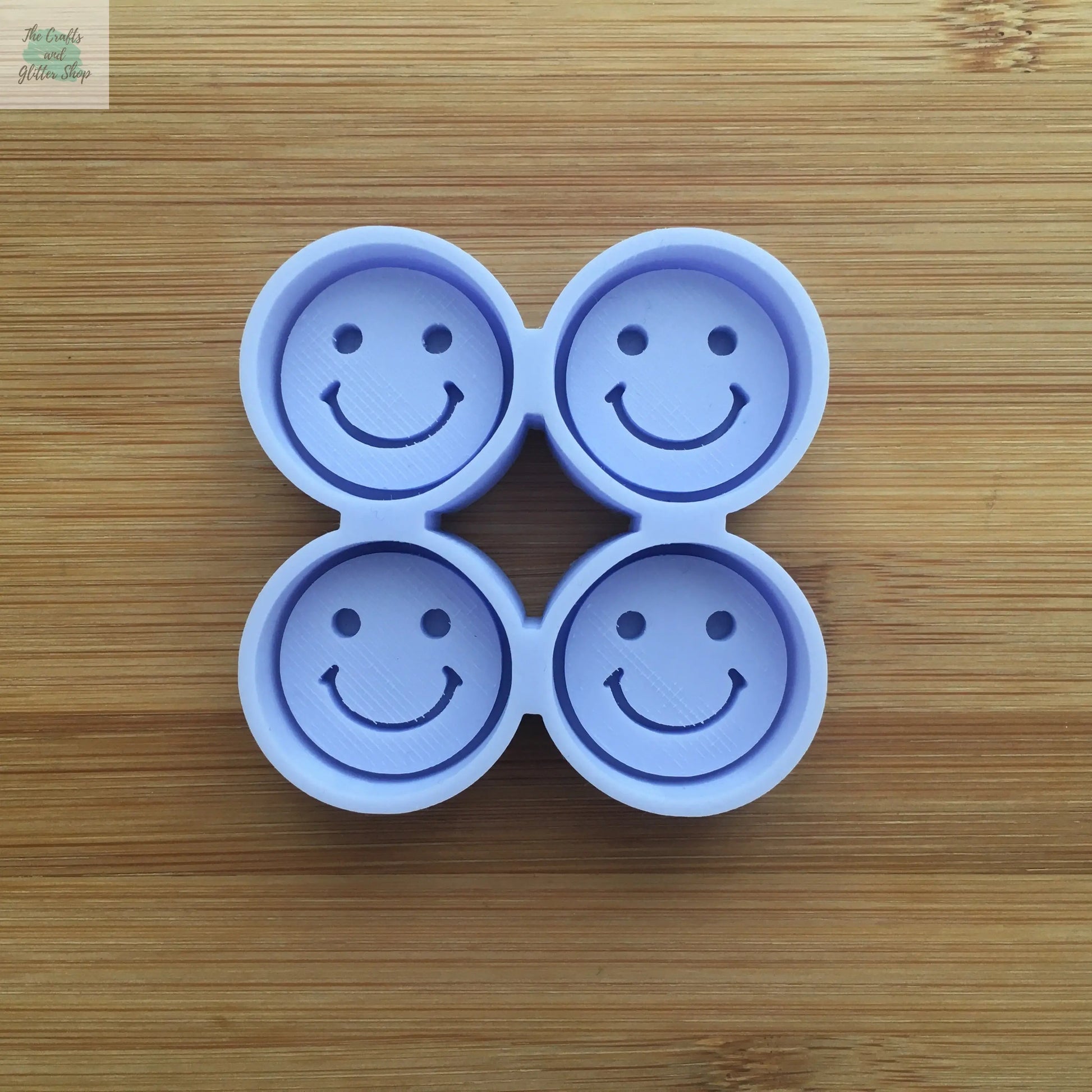 1" Smiley Face Silicone Mold - The Crafts and Glitter Shop
