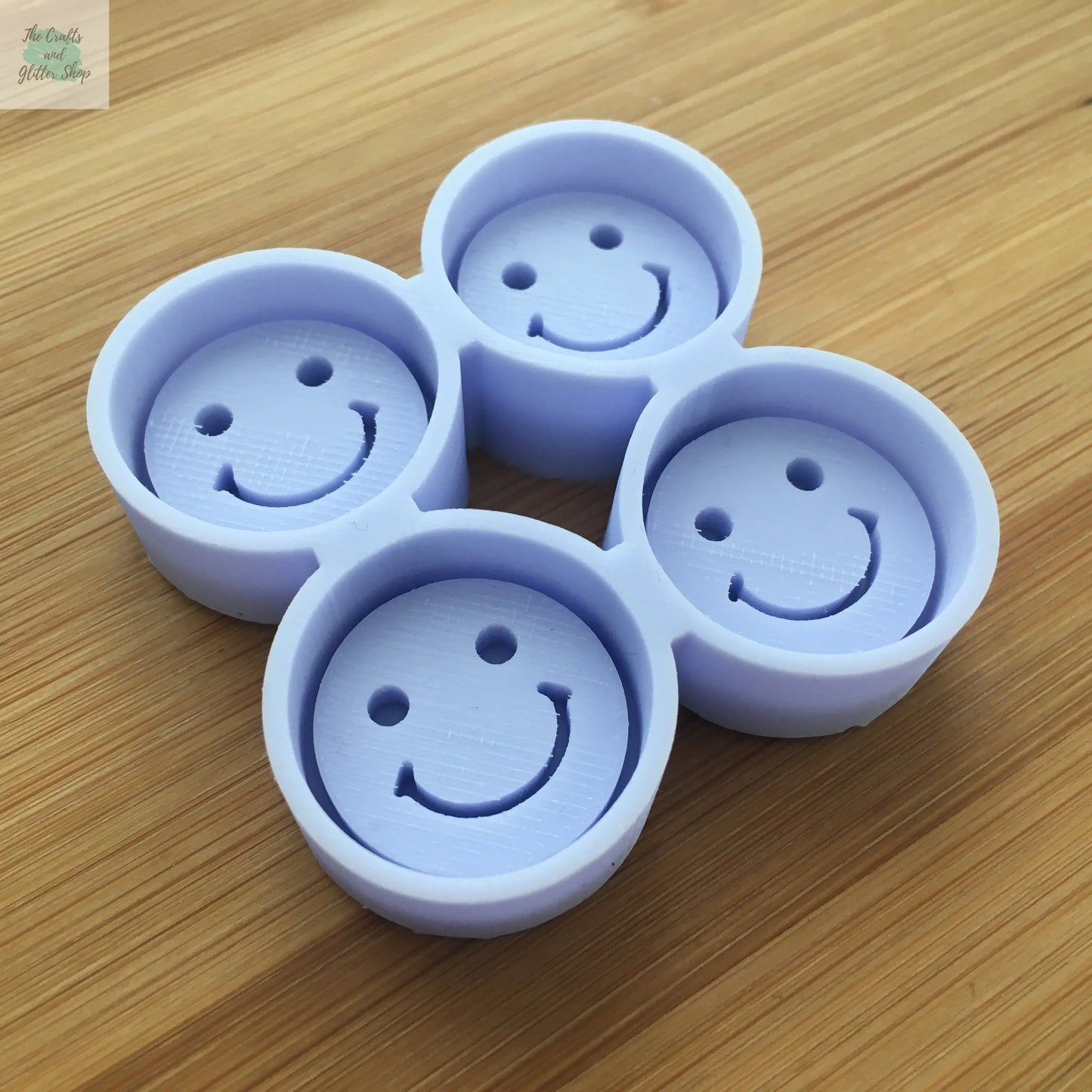 1" Smiley Face Silicone Mold - The Crafts and Glitter Shop