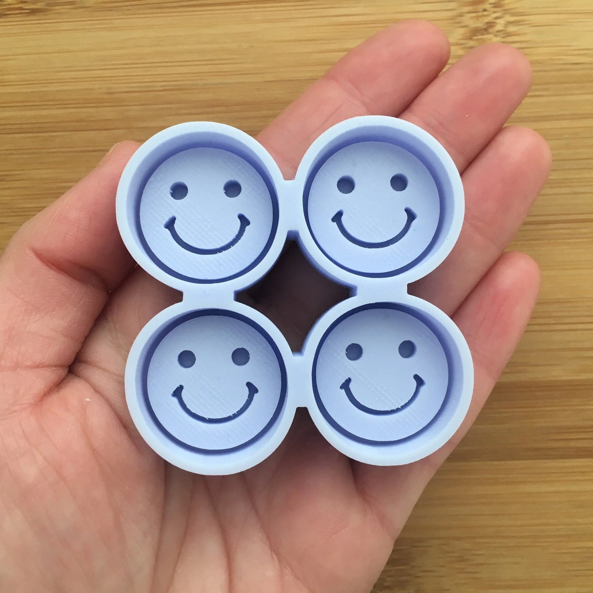 1" Smiley Face Silicone Mold - The Crafts and Glitter Shop