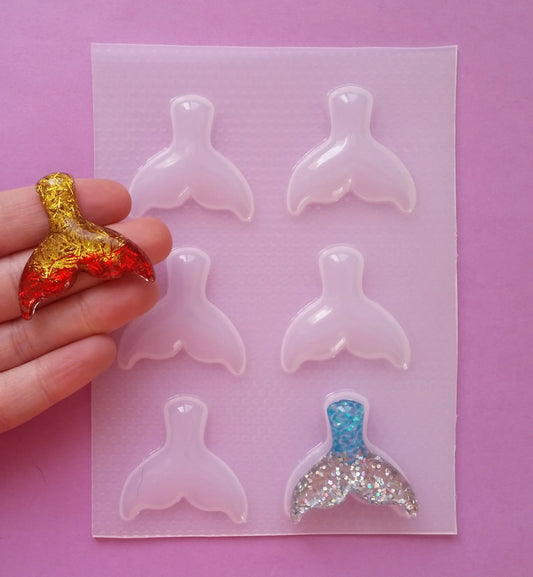 1.5" Mermaid Tail Plastic Mold