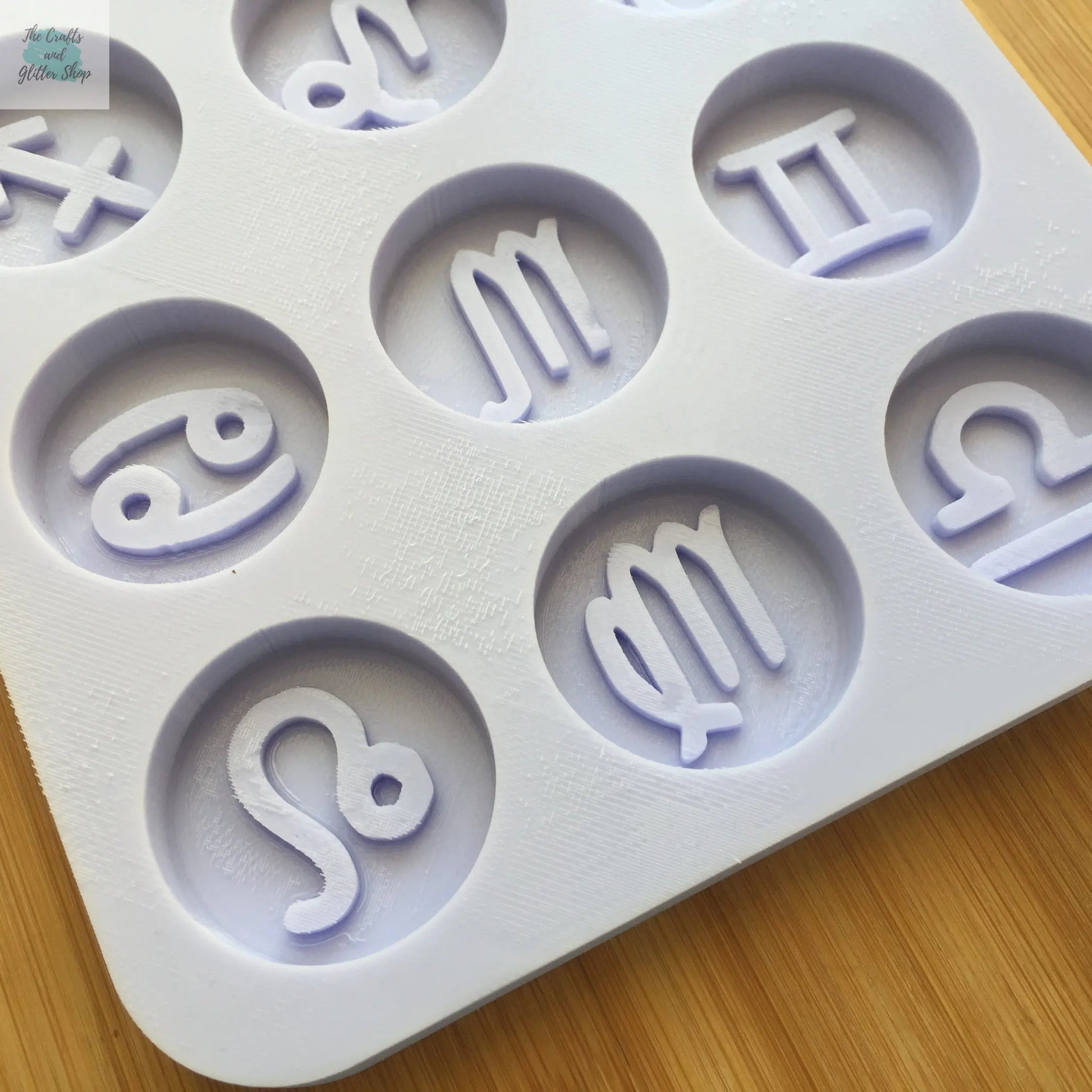 1.5 inch Zodiac Signs Silicone Mold
