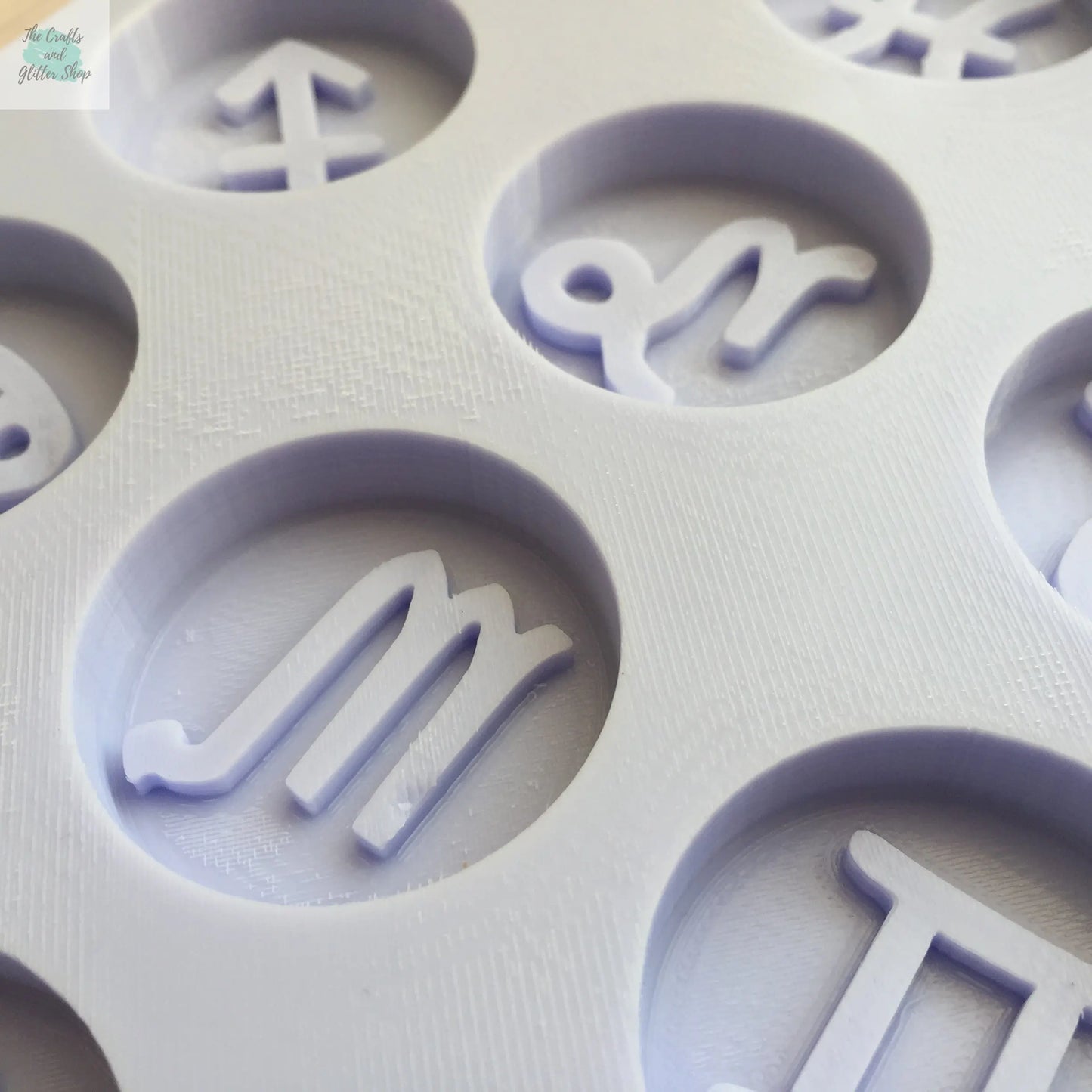 1.5 inch Zodiac Signs Silicone Mold