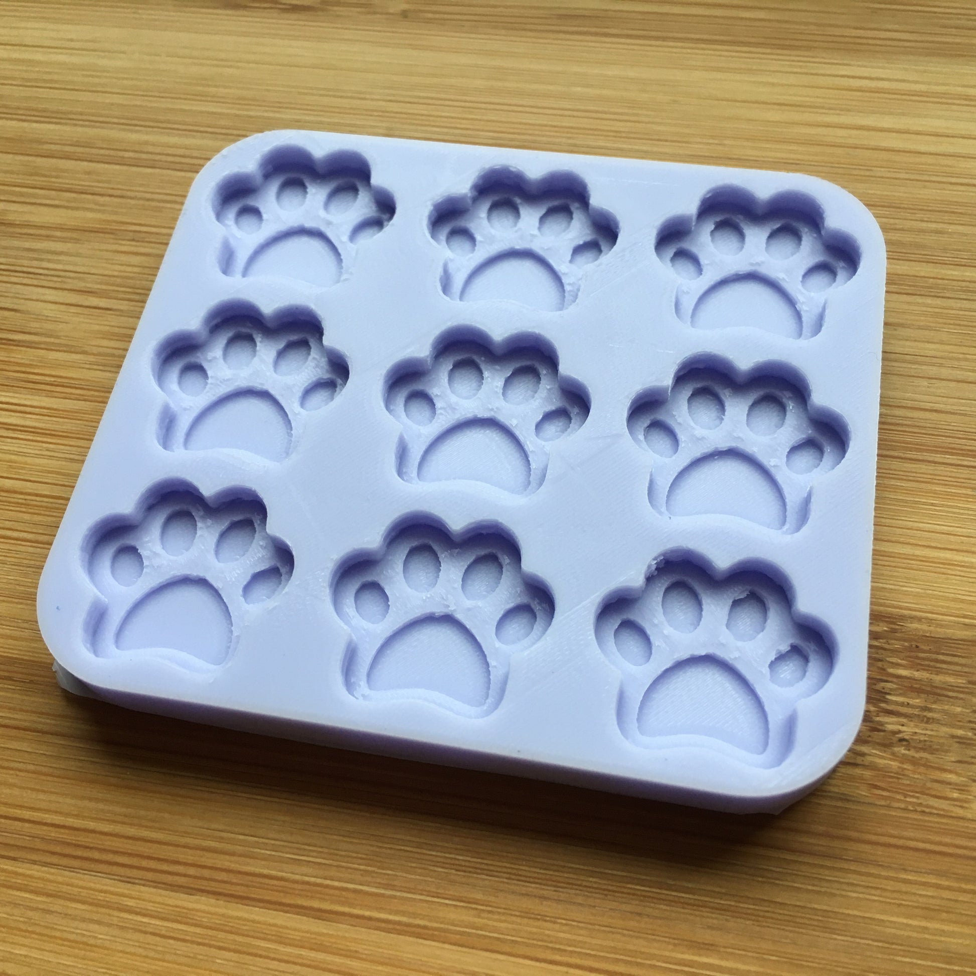 1cm or 2cm Paws Silicone Mold
