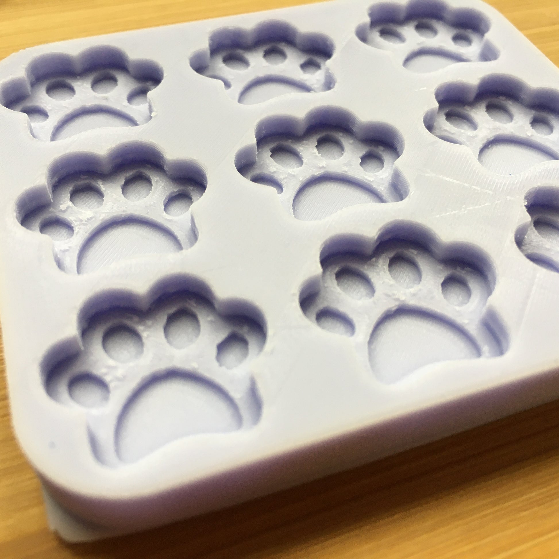1cm or 2cm Paws Silicone Mold