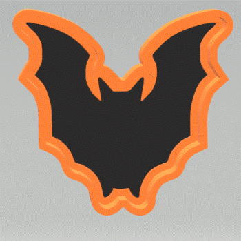 1pc Bat Bath Bomb Mold STL File - for 3D printing - FILE ONLY - The Crafts and Glitter Shop
