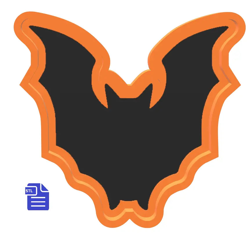1pc Bat Bath Bomb Mold STL File - for 3D printing - FILE ONLY - The Crafts and Glitter Shop