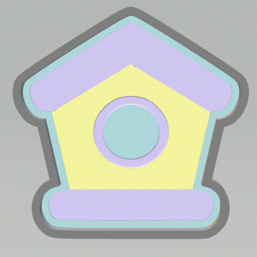 1pc Birdhouse Bath Bomb Mold STL File