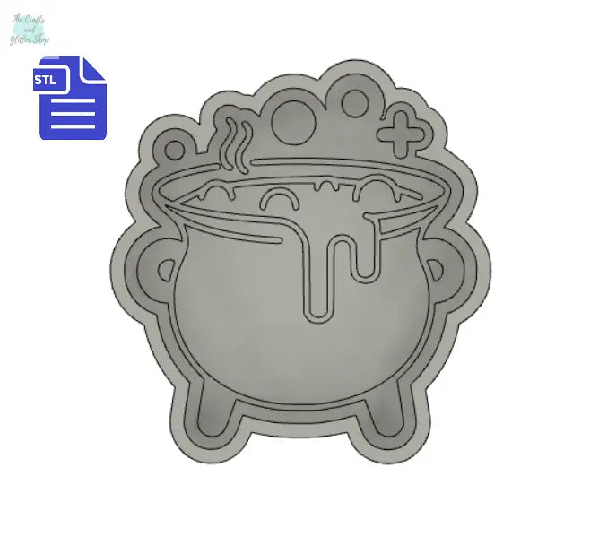 1pc Bubbling Cauldron Bath Bomb Mold STL File - for 3D printing - FILE ONLY - The Crafts and Glitter Shop