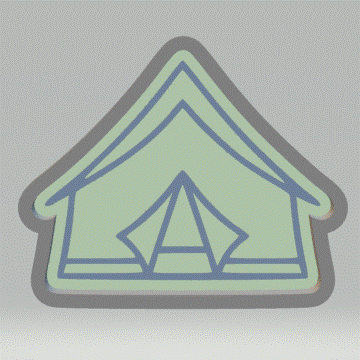 1pc Camping Tent Bath Bomb Mold STL File