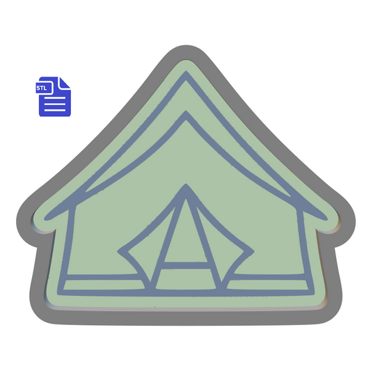 1pc Camping Tent Bath Bomb Mold STL File