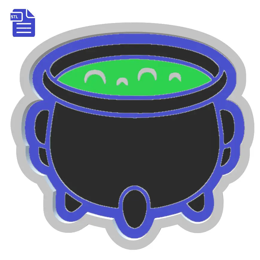 1pc Cauldron Bath Bomb Mold STL File - FILE ONLY for 3D printing your own molds for bath bombs solid shampoo shower steamers fizzers fizzies - The Crafts and Glitter Shop