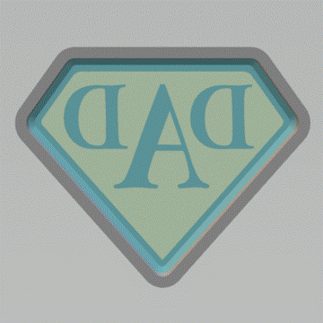 1pc Dad Bath Bomb Mold STL File