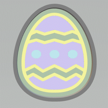 1pc Easter Egg Bath Bomb Mold STL File