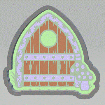 1pc Fairy Door Bath Bomb Mold STL File