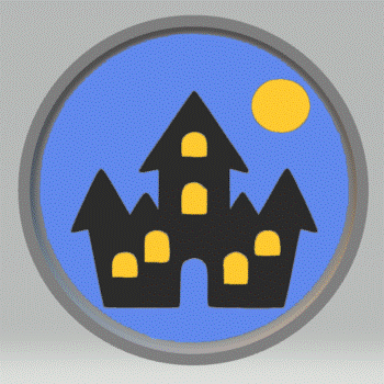 1pc Haunted House Bath Bomb Mold STL File