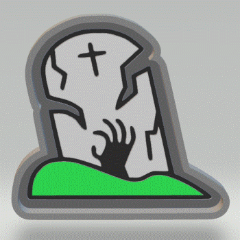 1pc Headstone Bath Bomb Mold STL File