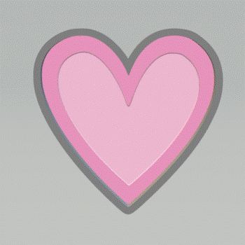 1pc Heart Bath Bomb Mold STL File