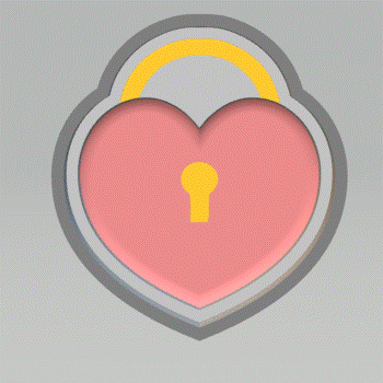 1pc Heart Locket Bath Bomb Mold STL File