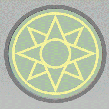 1pc Hope 8 pointed star Bath Bomb Mold STL File