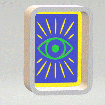 1pc Intuition Tarot Card Bath Bomb Mold STL File