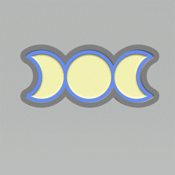 1pc Moon Phases Bath Bomb Mold STL File