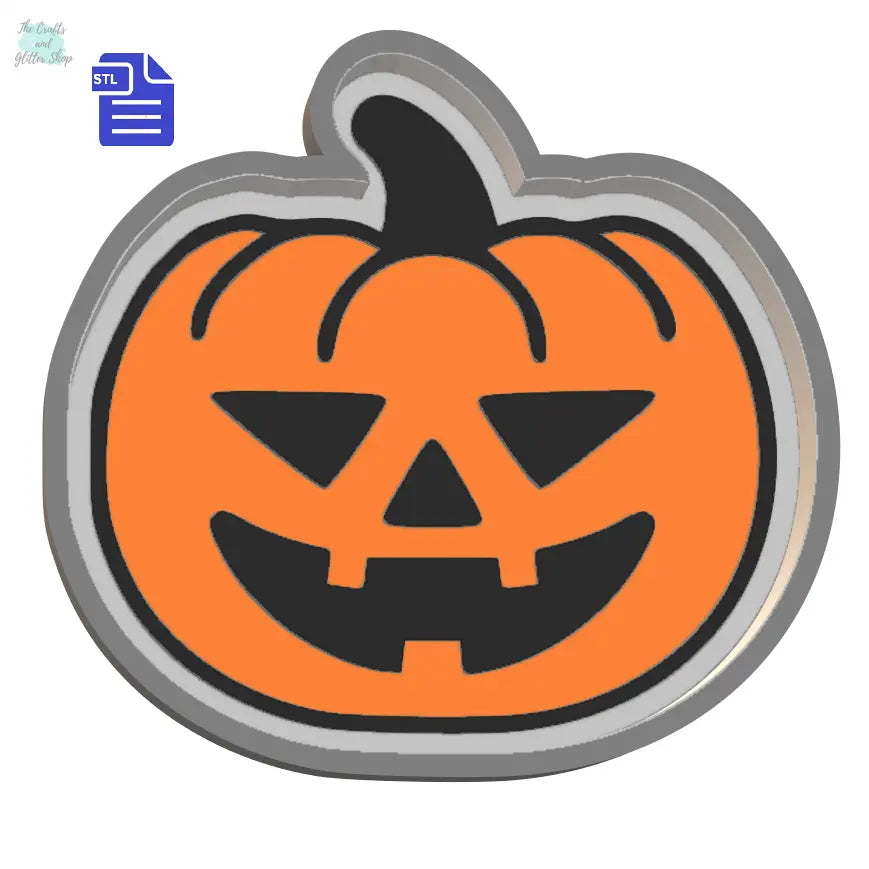 1pc Pumpkin Bath Bomb Mold STL File - for 3D printing - FILE ONLY - The Crafts and Glitter Shop
