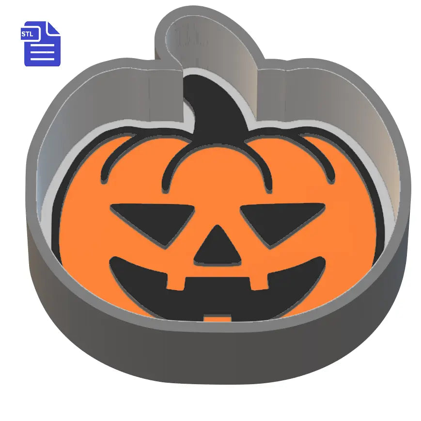 1pc Pumpkin Bath Bomb Mold STL File - for 3D printing - FILE ONLY - The Crafts and Glitter Shop