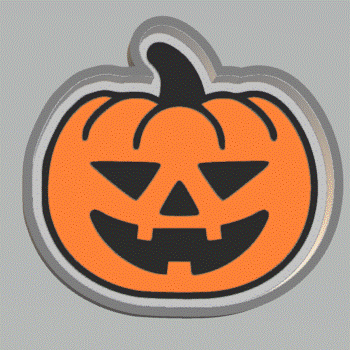 1pc Pumpkin Bath Bomb Mold STL File