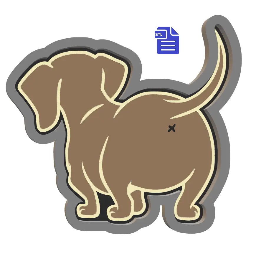 1pc Sausage Dog Bath Bomb Mold STL File - for 3D printing - FILE ONLY to print your own mold for bath bombs solid shampoo shower steamers - The Crafts and Glitter Shop