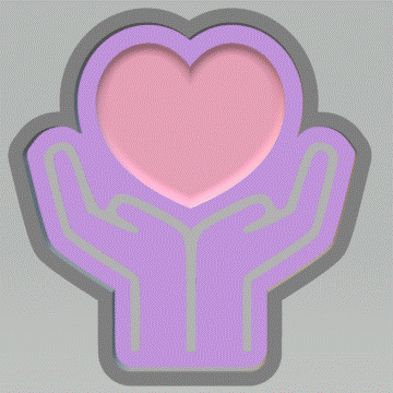 1pc Self Care Bath Bomb Mold STL File