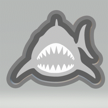1pc Shark Bath Bomb Mold STL File
