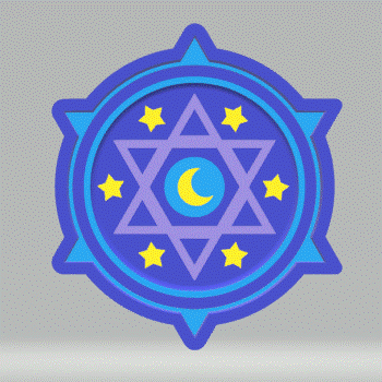 1pc Six of Pentacles Bath Bomb Mold STL File