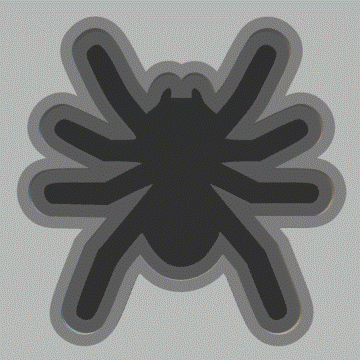 1pc Spider Bath Bomb Mold STL File