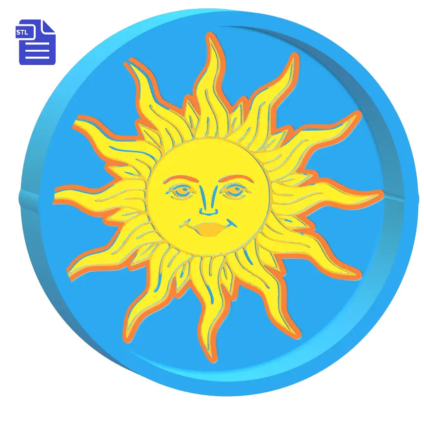 1pc Sun Bath Bomb Mold STL File - for 3D printing - FILE ONLY - 1 piece Boho sun mold for bath bombs solid shampoo shower steamer bath fizzy - The Crafts and Glitter Shop