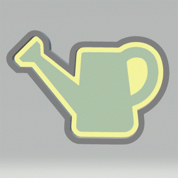 1pc Watering Can Bath Bomb Mold STL File - for 3D printing - FILE ONLY