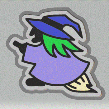 1pc Witch Bath Bomb Mold STL File - for 3D printing - FILE ONLY - The Crafts and Glitter Shop