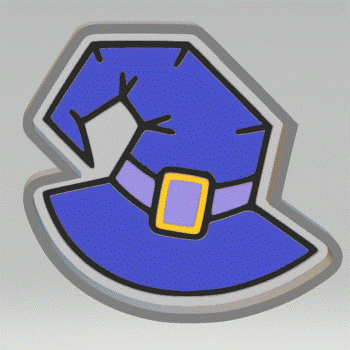 1pc Witchy Hat Bath Bomb Mold STL File - for 3D printing - FILE ONLY - The Crafts and Glitter Shop