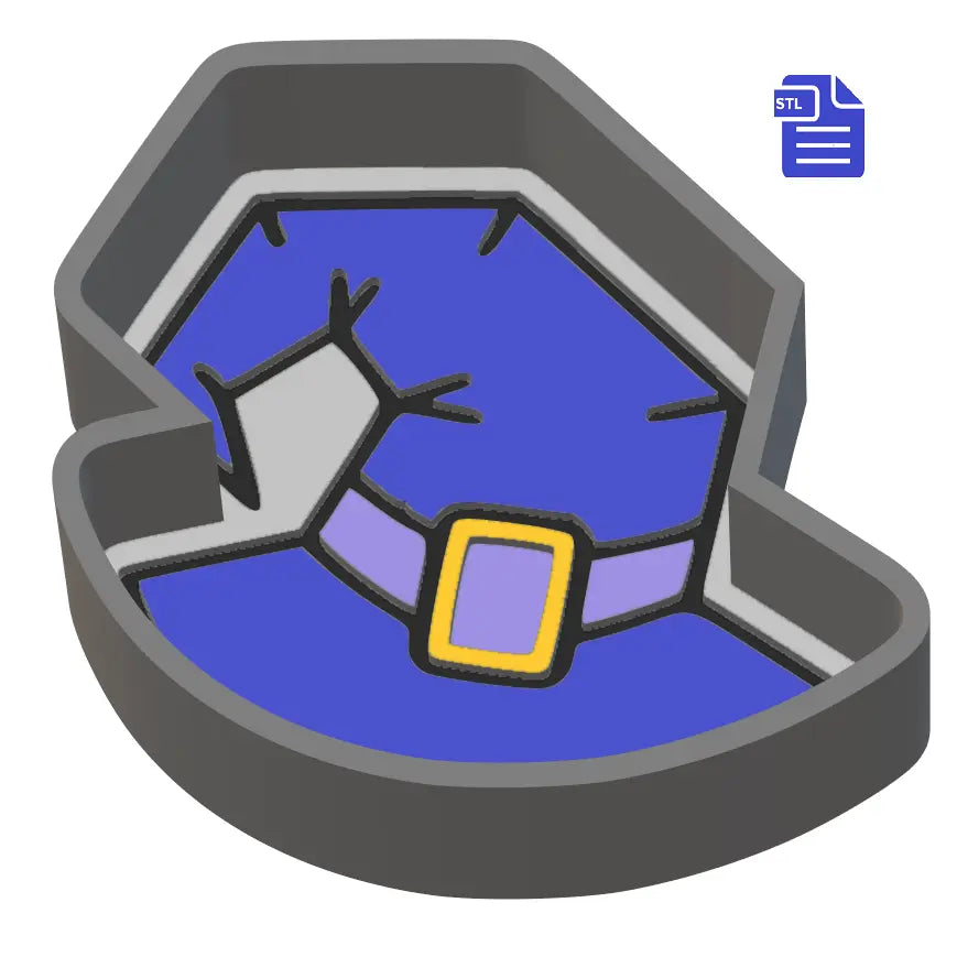 1pc Witchy Hat Bath Bomb Mold STL File - for 3D printing - FILE ONLY - The Crafts and Glitter Shop