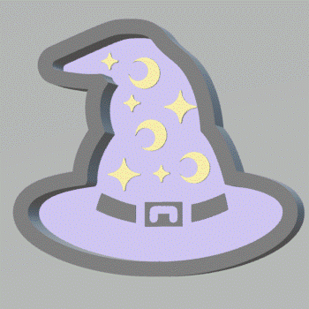 1pc Wizard Hat Bath Bomb Mold STL File