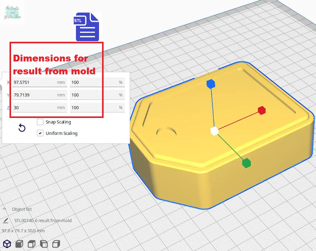1pc + 2pc + 3pc Gift Tag Bath Bomb Mold STL File - for 3D printing - FILE ONLY - mold for bath bombs shower steamers solid shampoo bars - The Crafts and Glitter Shop