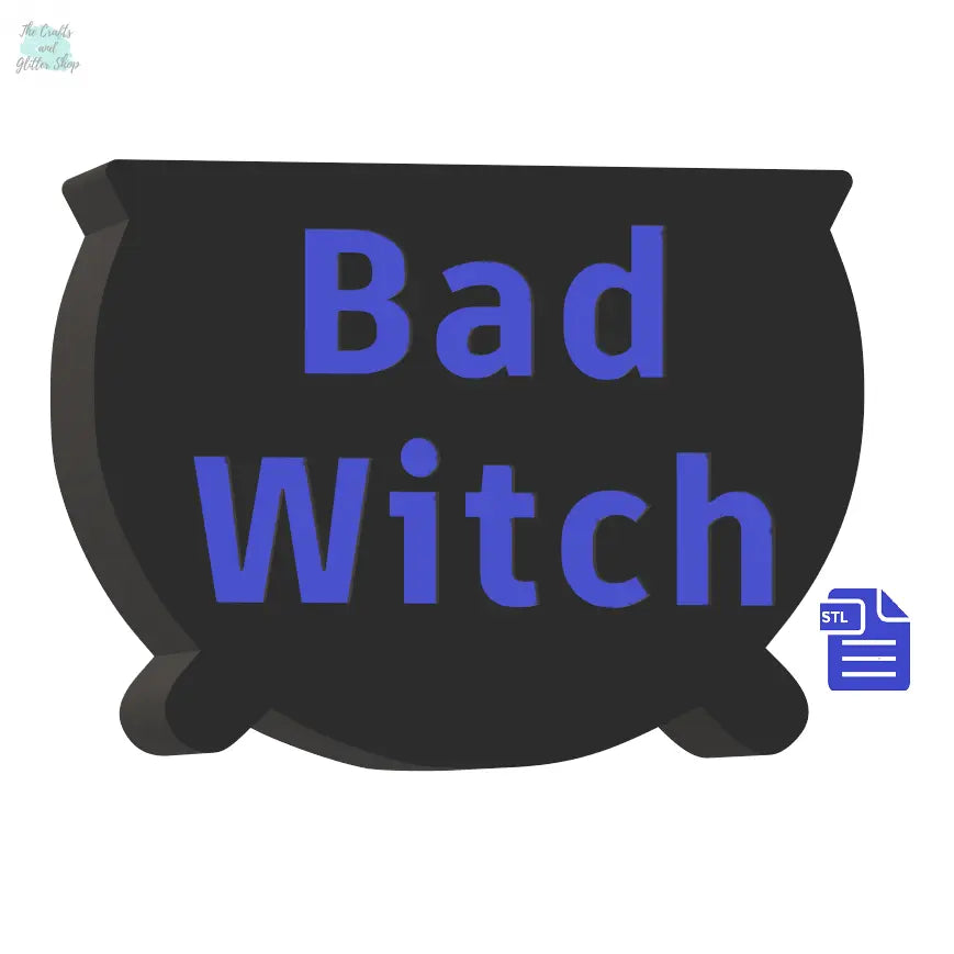 1pc + 2pc +3pc Bad Witch Bath Bomb Mold STL File - for 3D printing - FILE ONLY - mold for bath bombs shower steamers solid shampoo bars - The Crafts and Glitter Shop